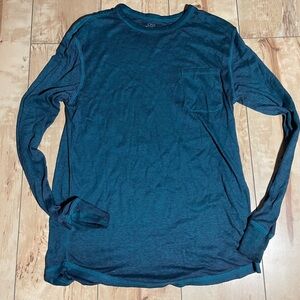 On The Byas -‎ long sleeve shirt - men’s size large - teal blue
